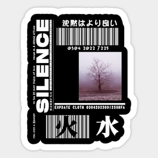 STREET WEAR SILENCE T-shirt Sticker